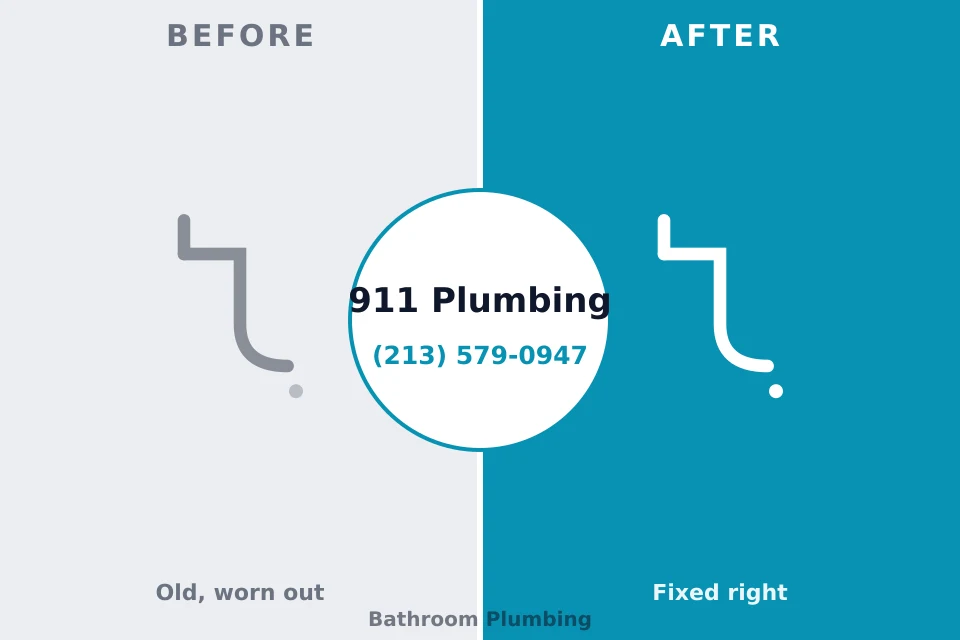 Before and after: plumbing repair Naples Park, FL